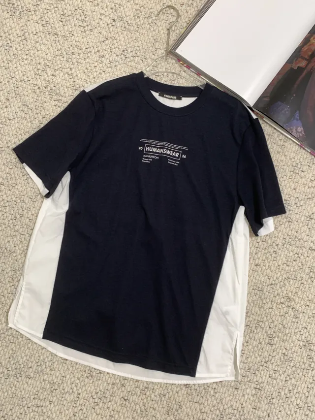 Contrast-panel Tee